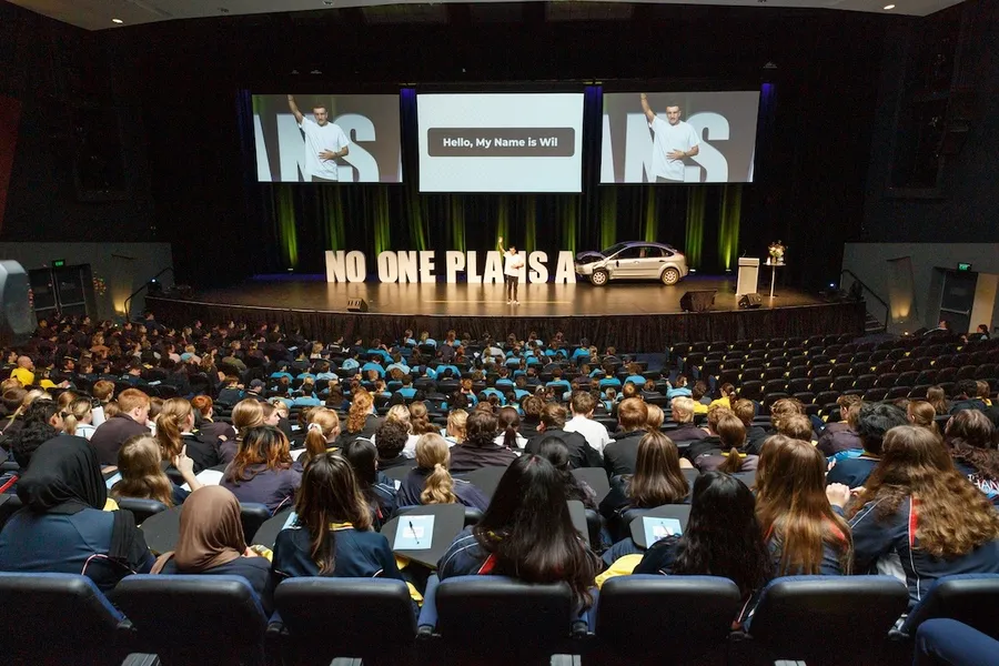 A full auditorium
